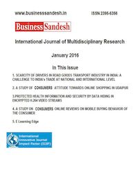 BUSINESS SANDESH (BSIJMR January 2016)