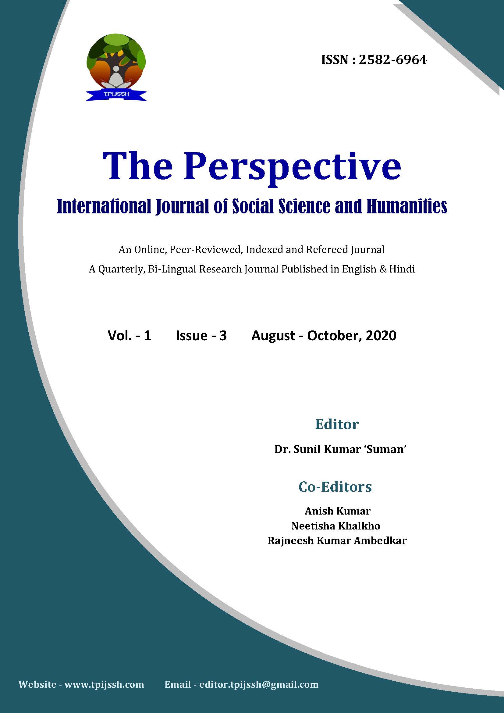 The Perspective International Journal of Social Science and Humanities Issue: 3